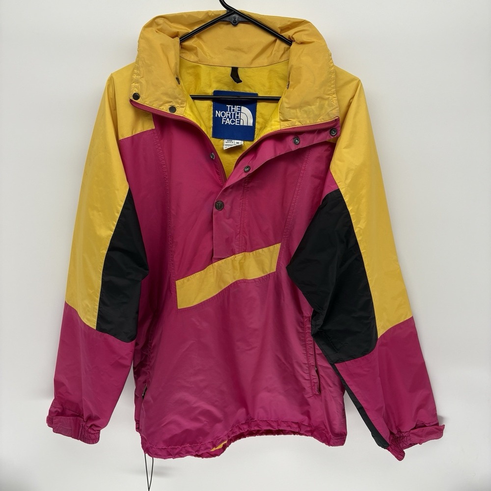 Vintage 90s North Face Gore Tex Color Block Jacket Packable Hood Gorp USA Men M